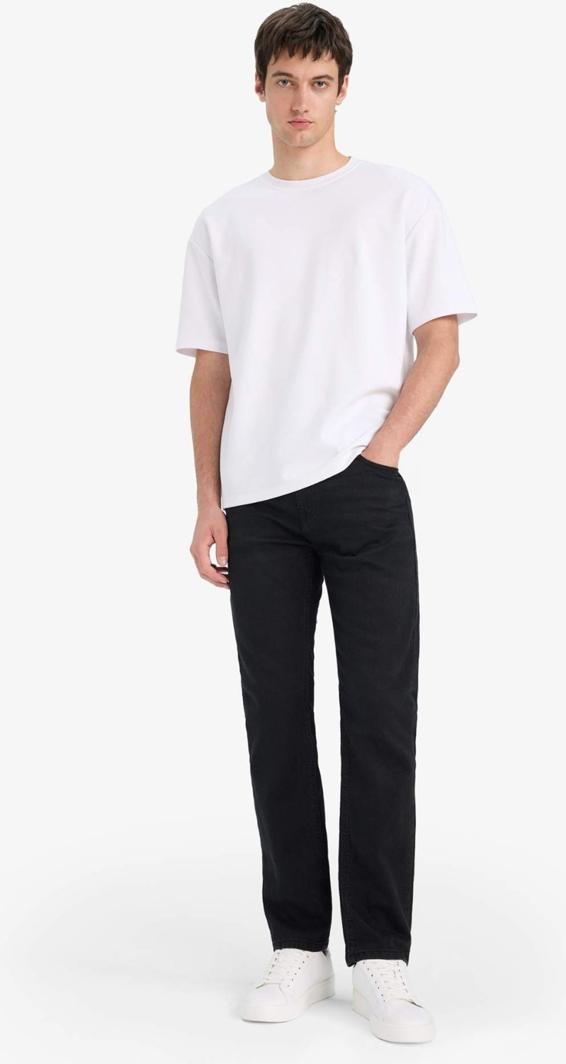 DeFacto Sergio Regular Fit Normal Kalıp Normal Bel Boru Paça Jean Pantolon W6868AZ25AU görsel 8