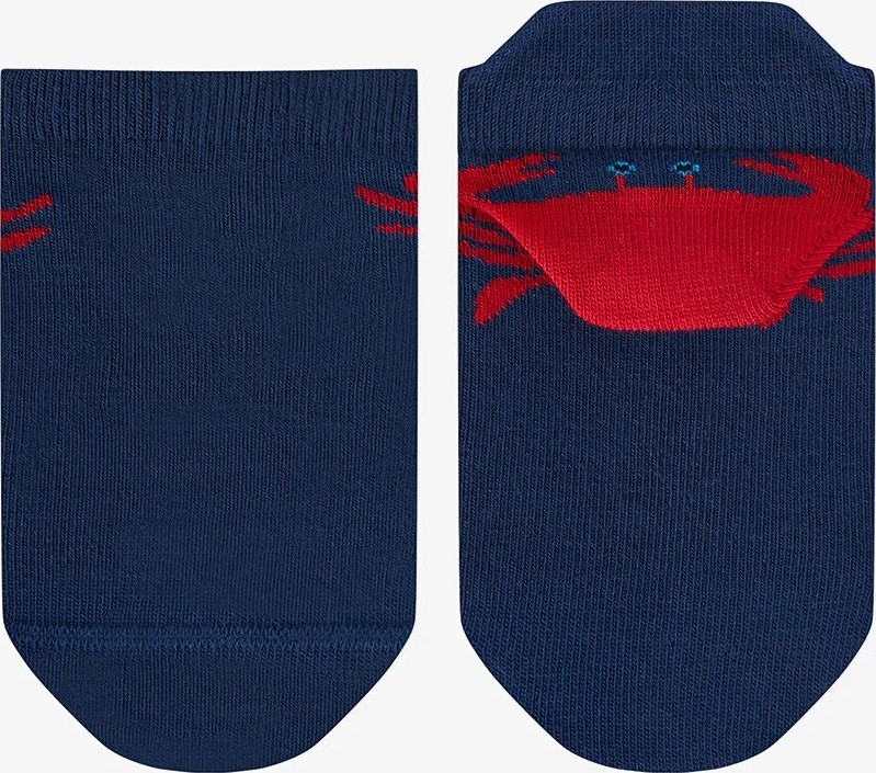 Penti Erkek Çocuk Pinchy Crab Yengeç Desenli 3 Çift Patik Çorap görsel 2