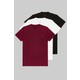  Renk Siyah - Beyaz - Bordo