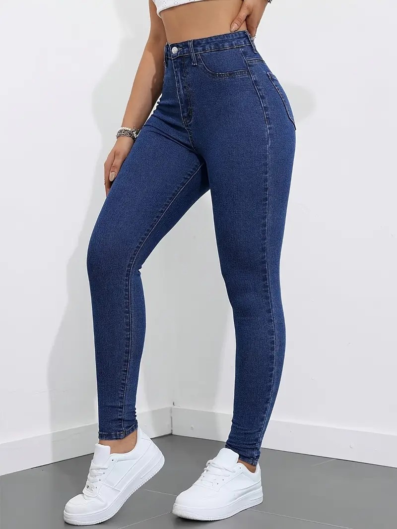 Layal My Beauty Kadın Süper Skinny Fit Esnek Likralı Yüksek Bel Denim Jean Kot Pantolon görsel 2