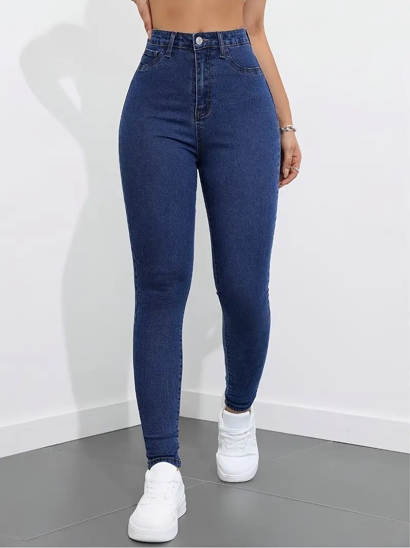 Layal My Beauty Kadın Süper Skinny Fit Esnek Likralı Yüksek Bel Denim Jean Kot Pantolon görsel 4