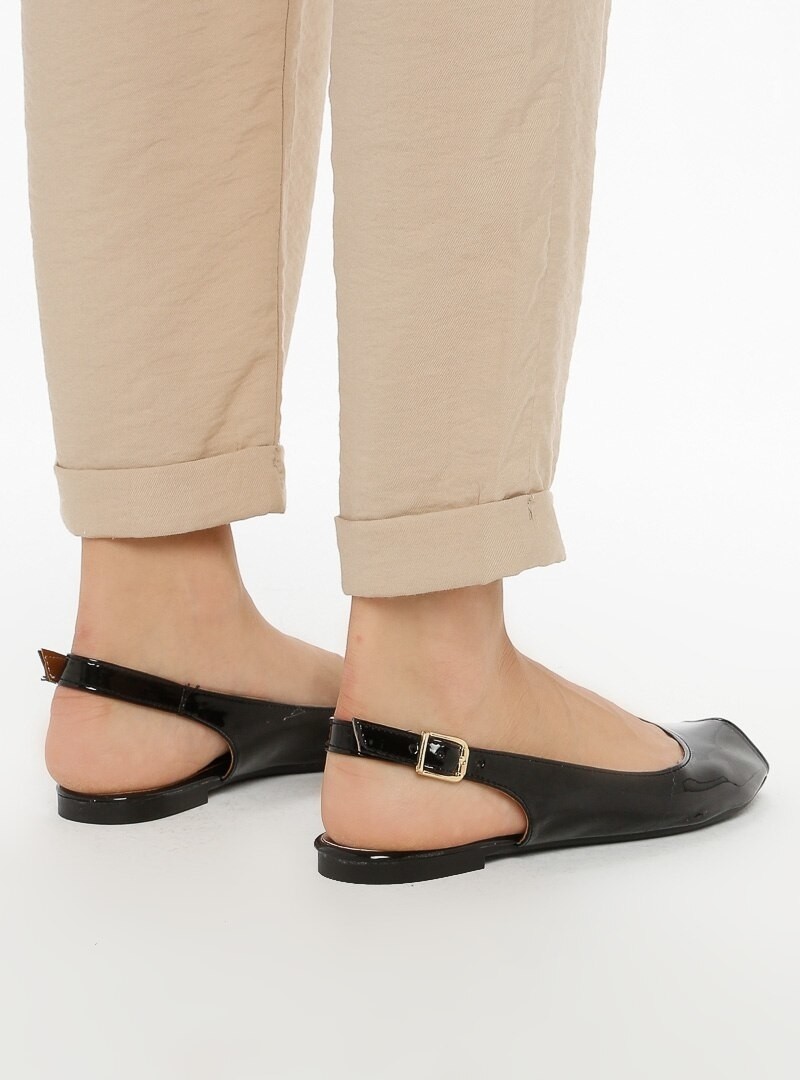 Fox Shoes Siyah Kadın Sandalet B726104508 görsel 8