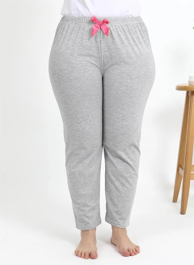 mery Kadın Pamuklu Büyük Beden Alt Pijama Gri Mery görsel 4