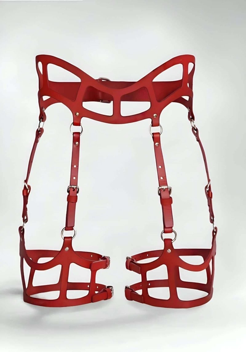 Najmaddin Beru Seksi Deri Jartiyer Harness, Gotik Jartiyer Harness - APFT1158 Beru Najmaddin görsel 3