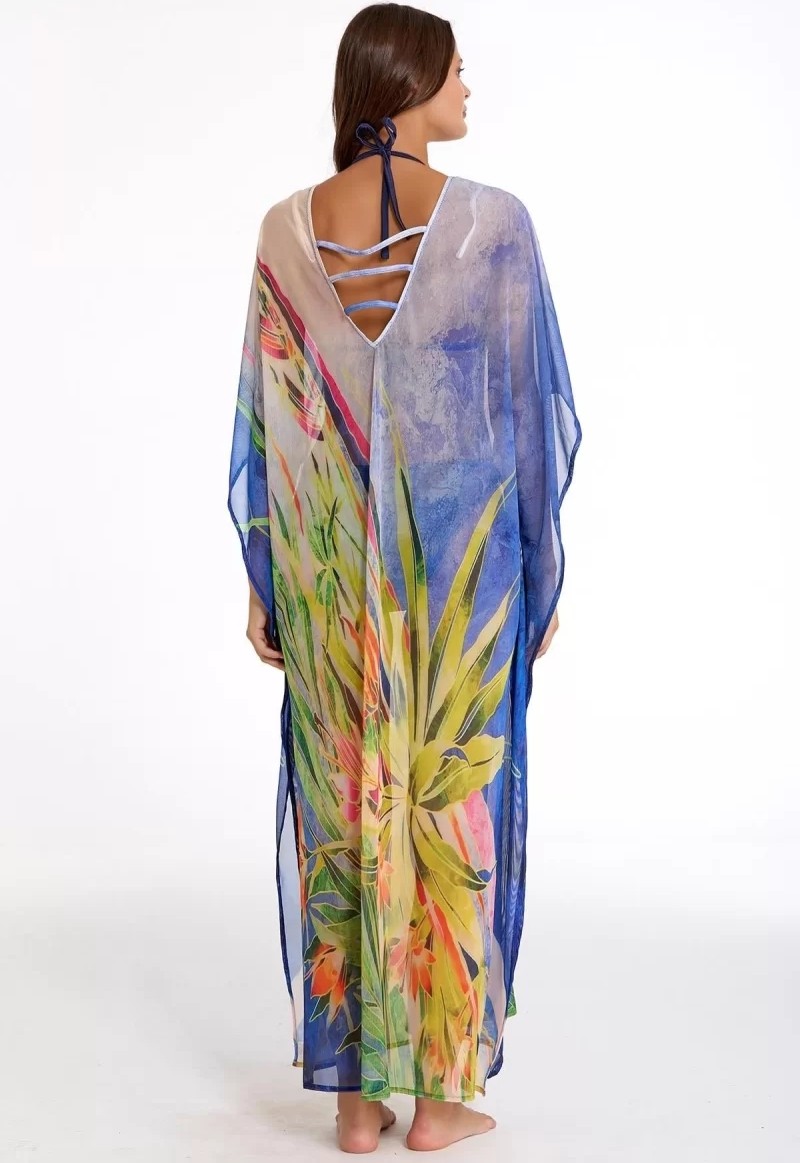 Melonika Argento 2083-3044 Kadın Uzun Kaftan görsel 3