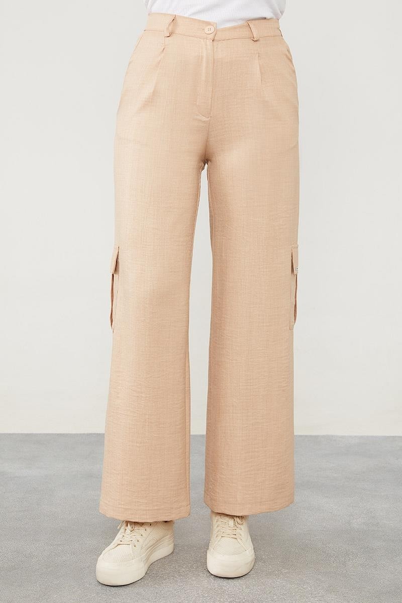 Lêvi D'or Pudra Keten Kargo Pantolon