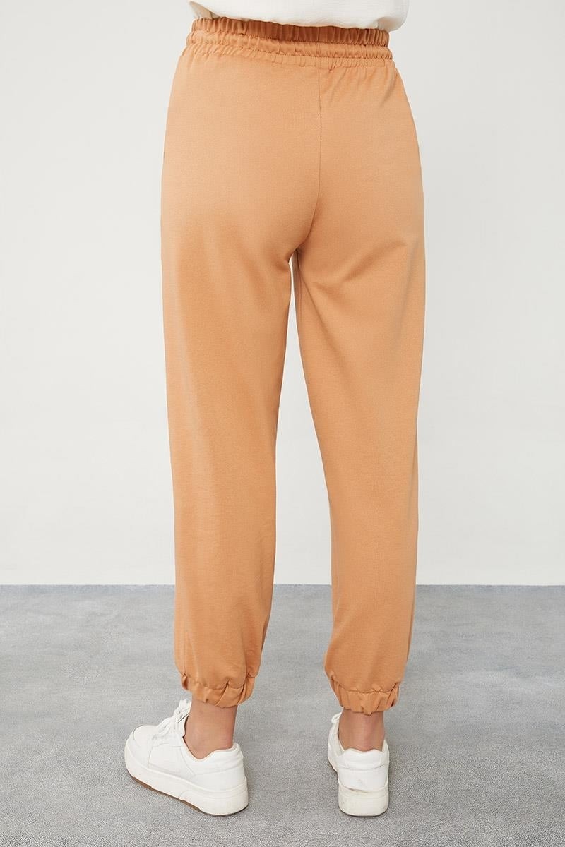 Lêvi D'or Camel Beli Lastikli Jogger Pantolon görsel 3