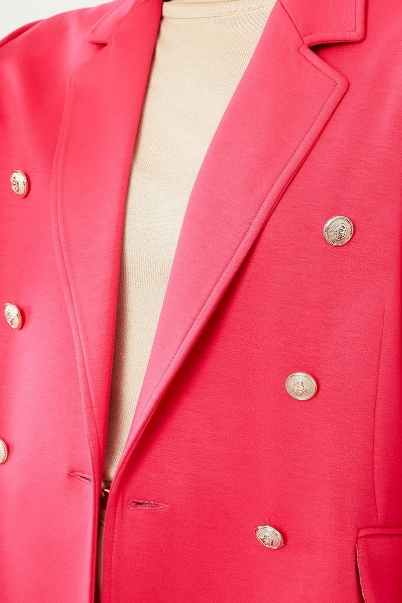 Lêvi D'or Fuşya Spor Blazer Ceket görsel 5