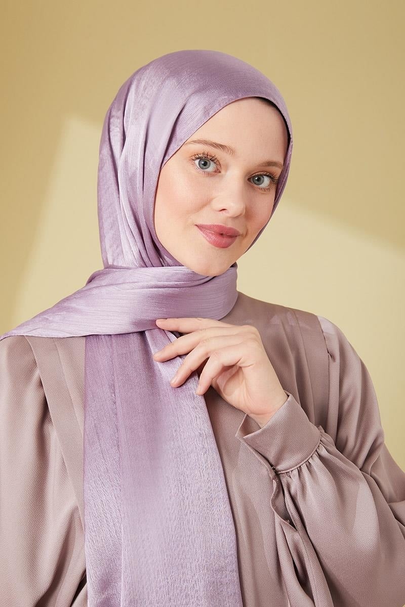 Flora Tekstil Janjan Trend Parlak Saten Dokulu Abiye Şifon Işıl Şal 185 x 70 SAL2315