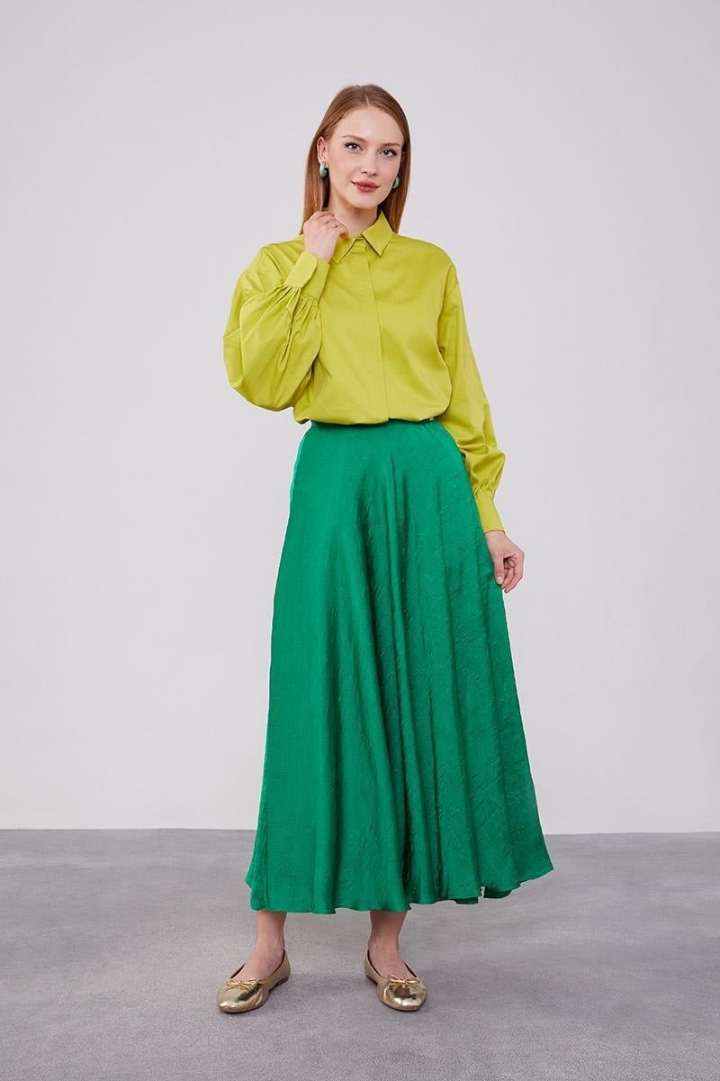 Lêvi D'or Benetton Kraş Saten Etek görsel 2