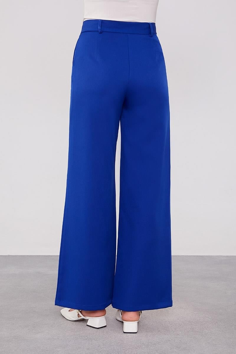 Lêvi D'or Saks Gizli Düğmeli Kumaş Pantolon görsel 5