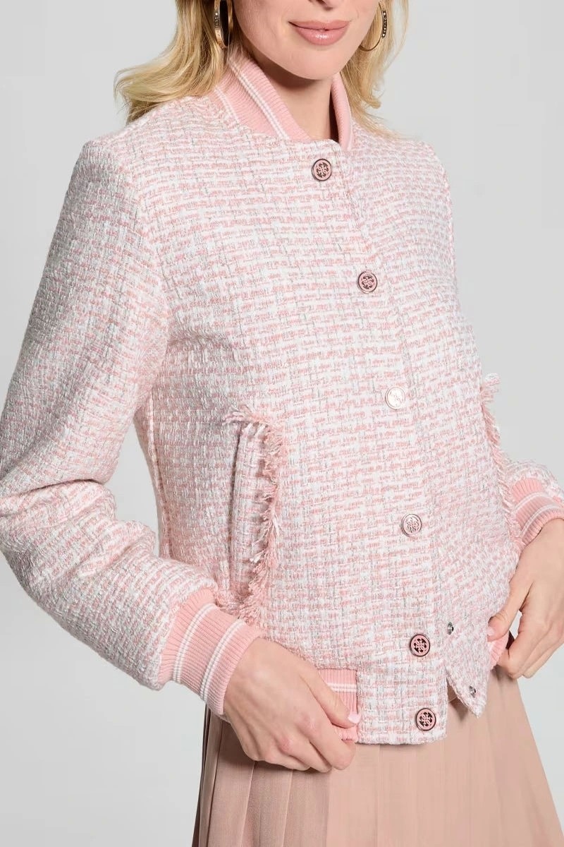 Guess Kadın Pembe Eco Gloria Ceket görsel 4