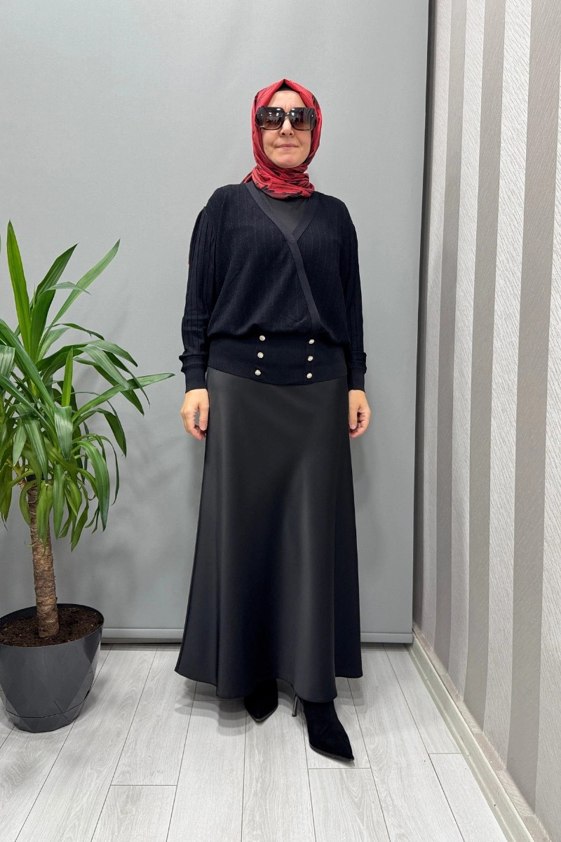 Ghisa Hırka Siyah 26KOBHRK1863