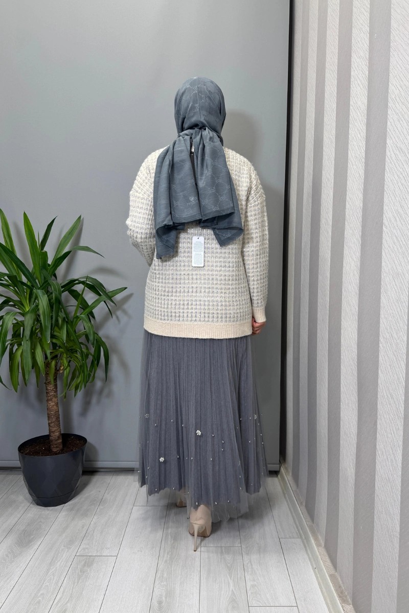 Ghisa Hırka Ekru 26KGSHRK3307 görsel 3