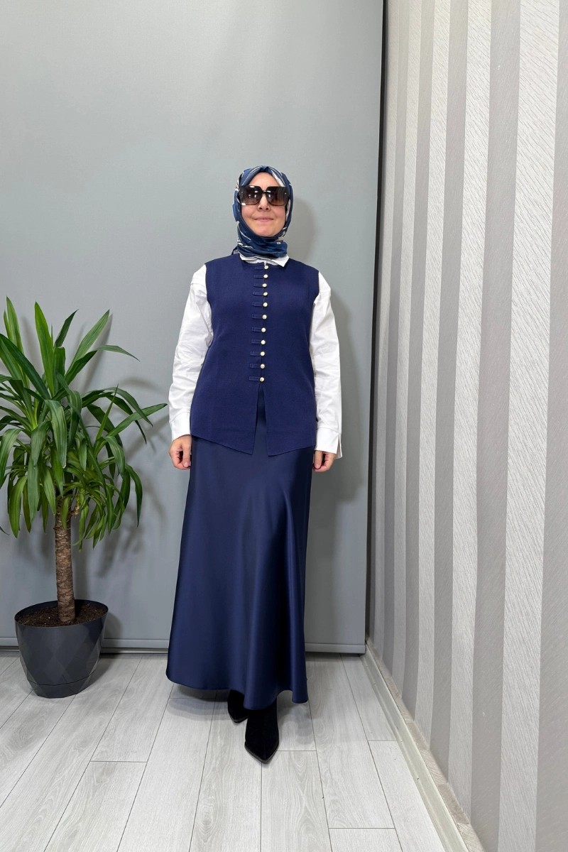 Ghisa Yelek Lacivert 26KOBYLK3292