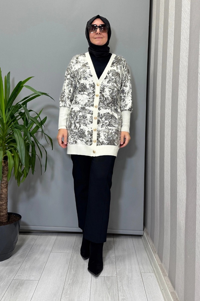 Ghisa Hırka Beyaz 26KGSHRK3336