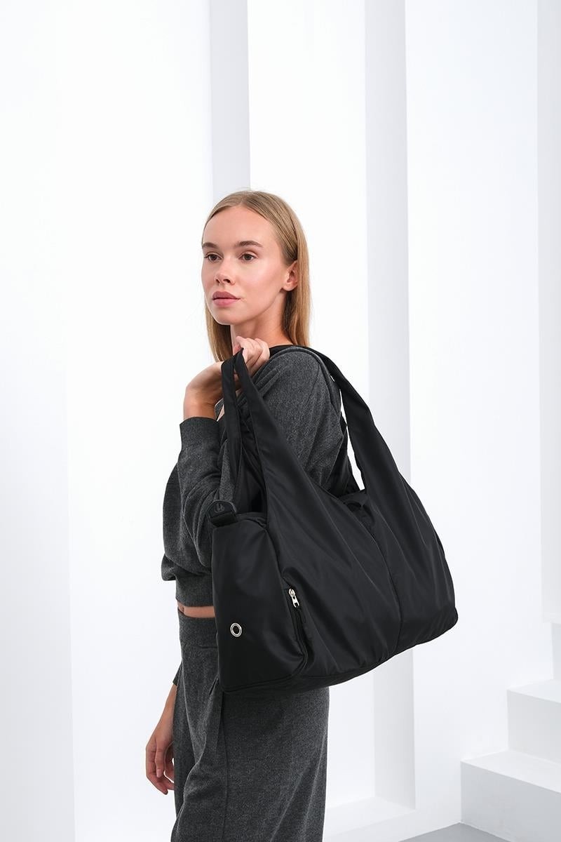 Shule Bags Giglio Spor Omuz Çantası Siyah görsel 4