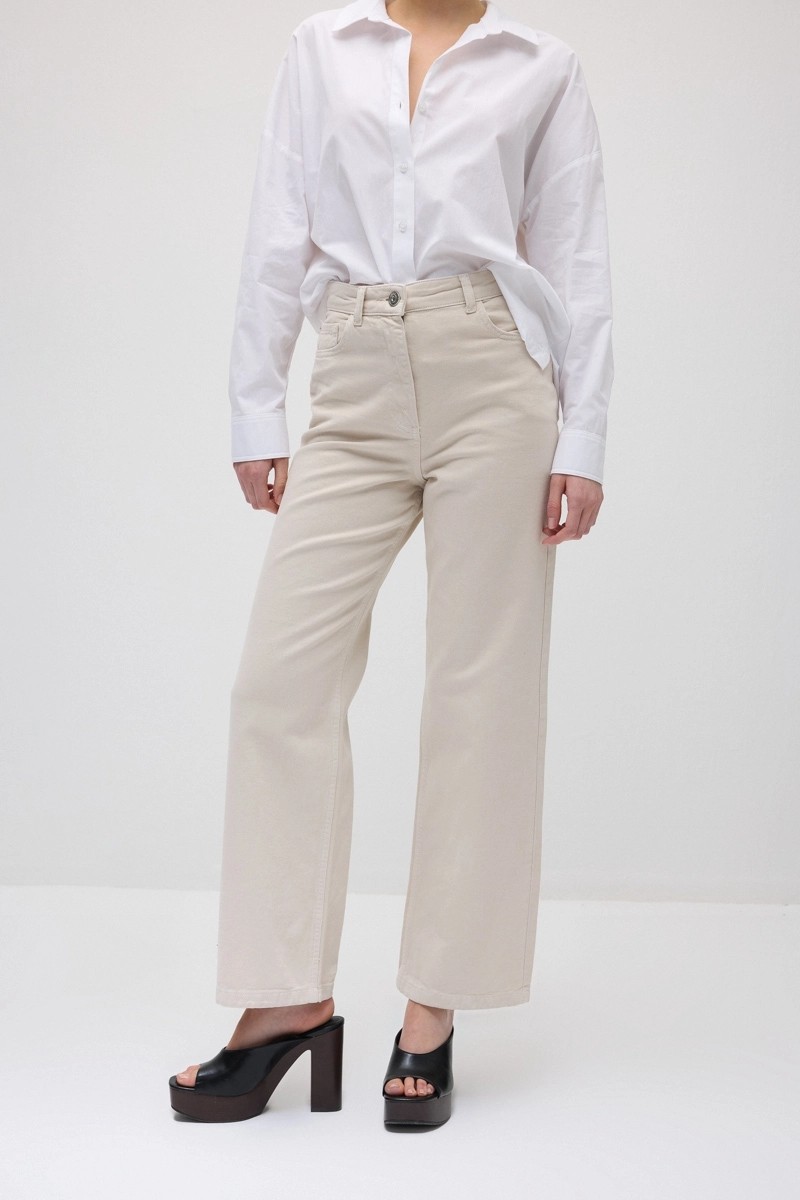 Gusto 5 Cepli Boru Paça Denim Pantolon - Pembe görsel 7
