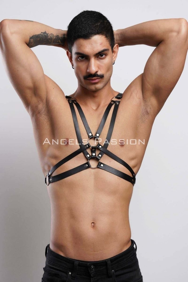 mery Erkek Göğüs Harness, Erkek T-Shirt Üzeri Aksesuar - BRFM104 Mery Woman görsel 3