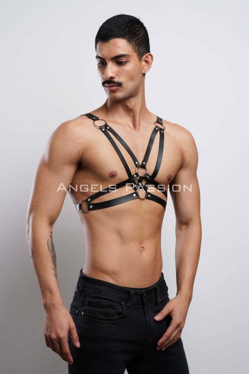 mery Erkek Göğüs Harness, Erkek T-Shirt Üzeri Aksesuar - BRFM104 Mery Woman görsel 5