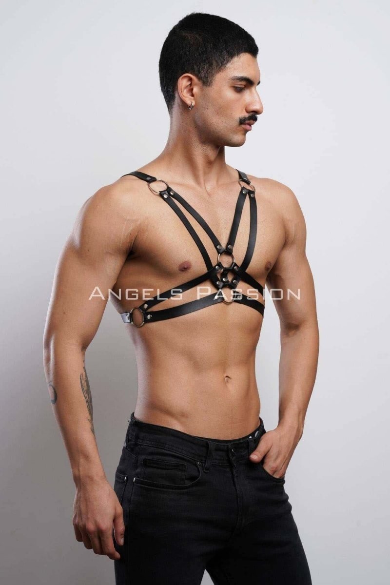 mery Erkek Göğüs Harness, Erkek T-Shirt Üzeri Aksesuar - BRFM104 Mery Woman görsel 7