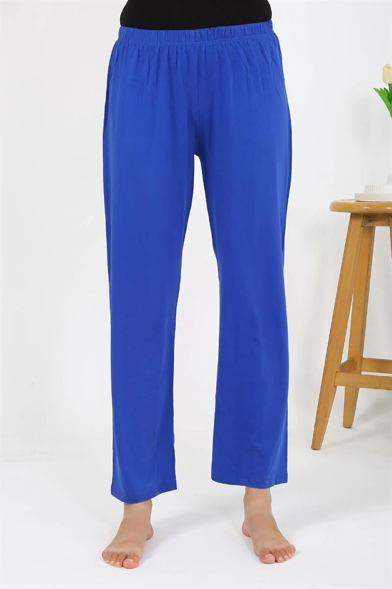 mery Kadın Penye Düz Tek Alt Pijama Sax Mery görsel 3