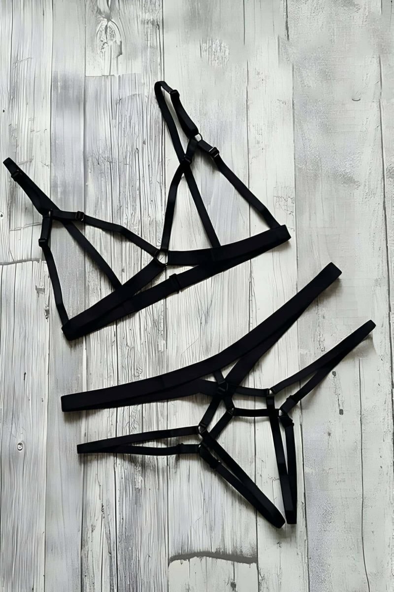 Çamaşır Kenti Özel Tasarım Seksi Lastik Harness Takım - BRF162 görsel 8