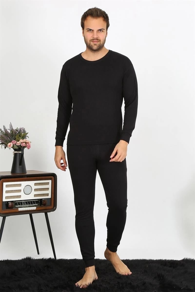 Beruflic Moda Erkek Termal Kışlık Alt Üst Içlik Takım Siyah Beruflic