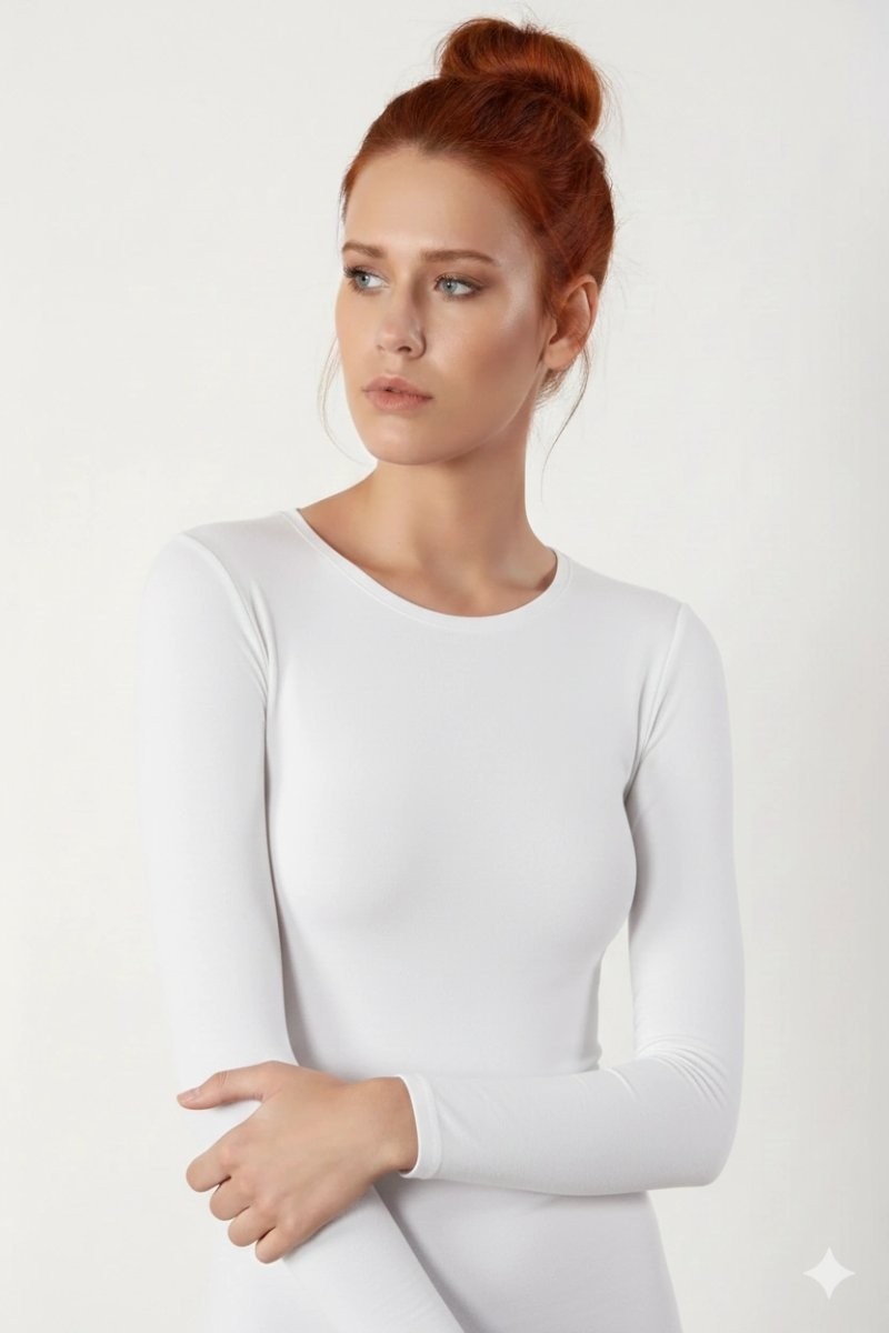 Beruflic Şahinler Uzun Kollu Bisiklet Yaka Body B192 Under Moda