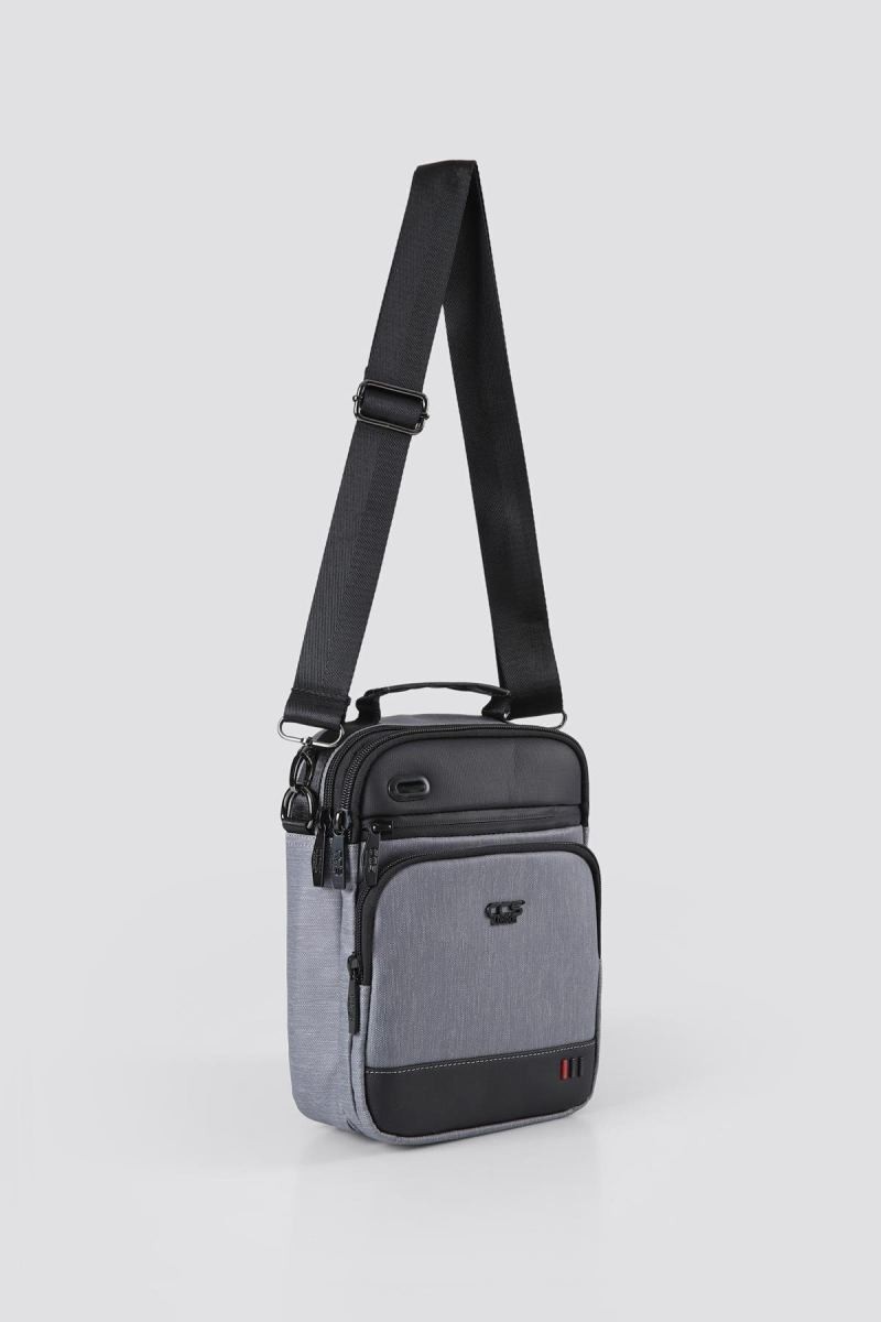 Ççs 31421 Unisex Askılı Çanta Gri görsel 8