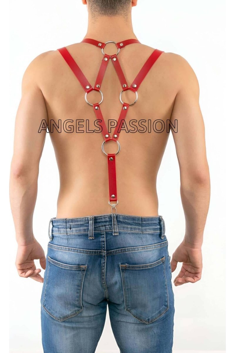 Ava Style Deri Erkek Pantolon Askısı, Deri Erkek Harness - BRFM10 Ava görsel 3