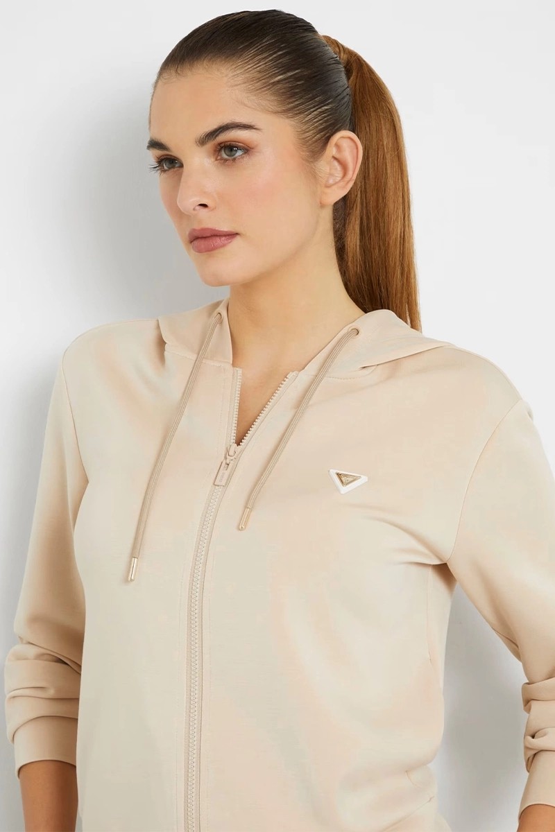 Guess Olympe Kadın Aktif Modal Karışımlı Scuba Sweatshirt görsel 3