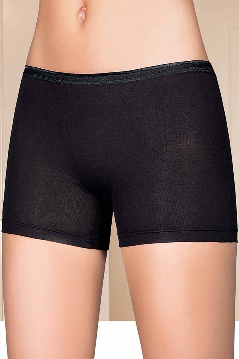 Sungur's Store Likralı Kadın Boxer Siyah 2101B
