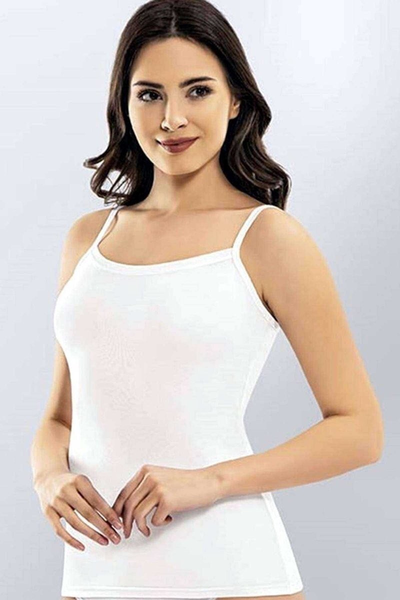 Sungur's Store Kota Bayan Ip Askılı Beyaz Atlet 6091