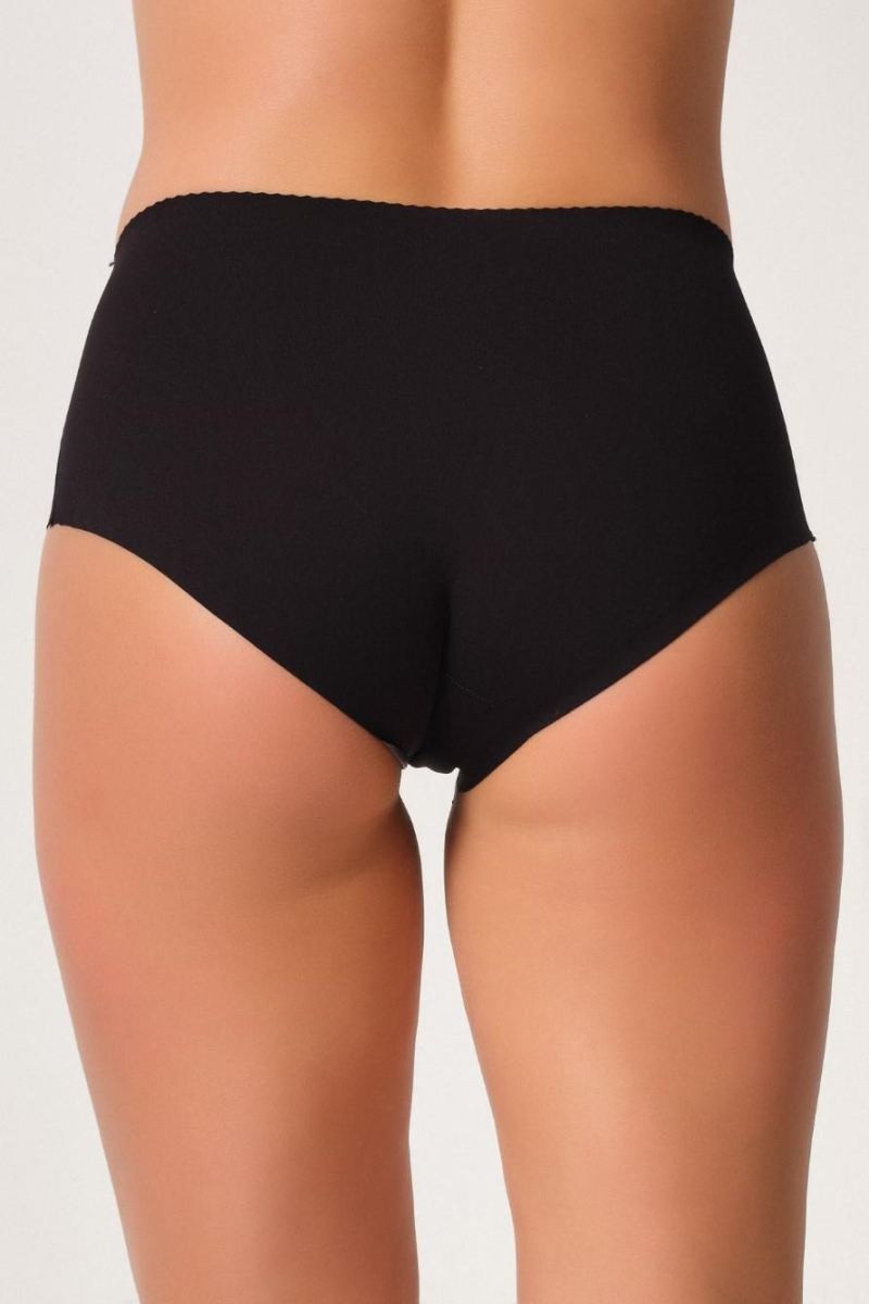 MiraLive Siyah Mı Emay 2702 Lazer Kesim Toparlayıcı Mama Slip Korse görsel 2