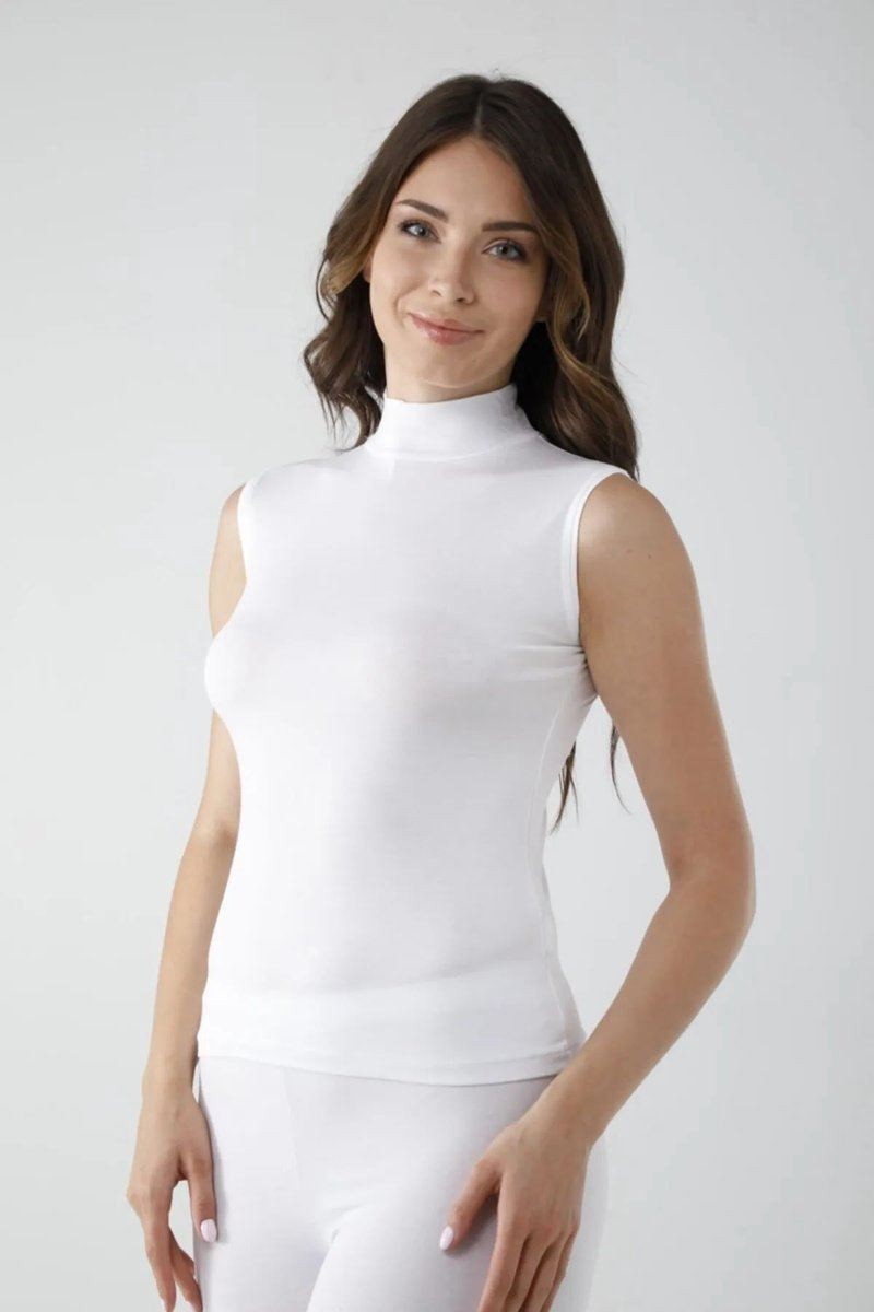 Kuzgun Ticaret Vivaldi Kadın Beyaz Sıfır Kol Balıkçı Body 350 görsel 4