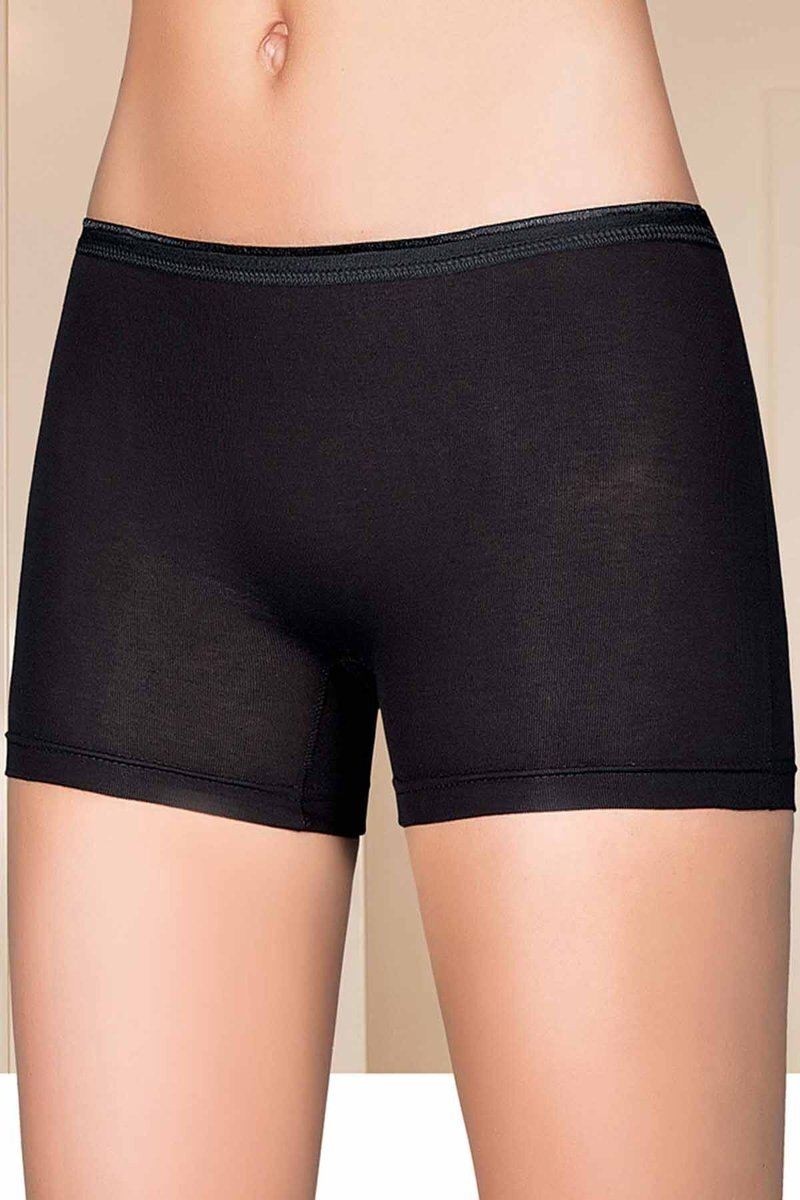 Kuzgun Ticaret Likralı Kadın Boxer Siyah 2101B
