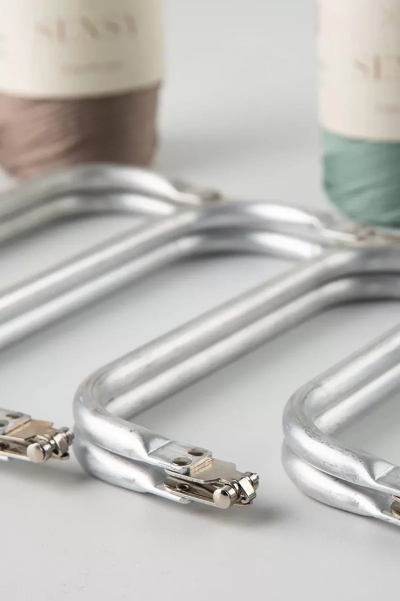 Hace Bazaar Gizli Metal Çanta Bursu, 3 Adet - 25 cm - Metal Çanta Aparatı Çanta Aksesuarı -Hcb görsel 4