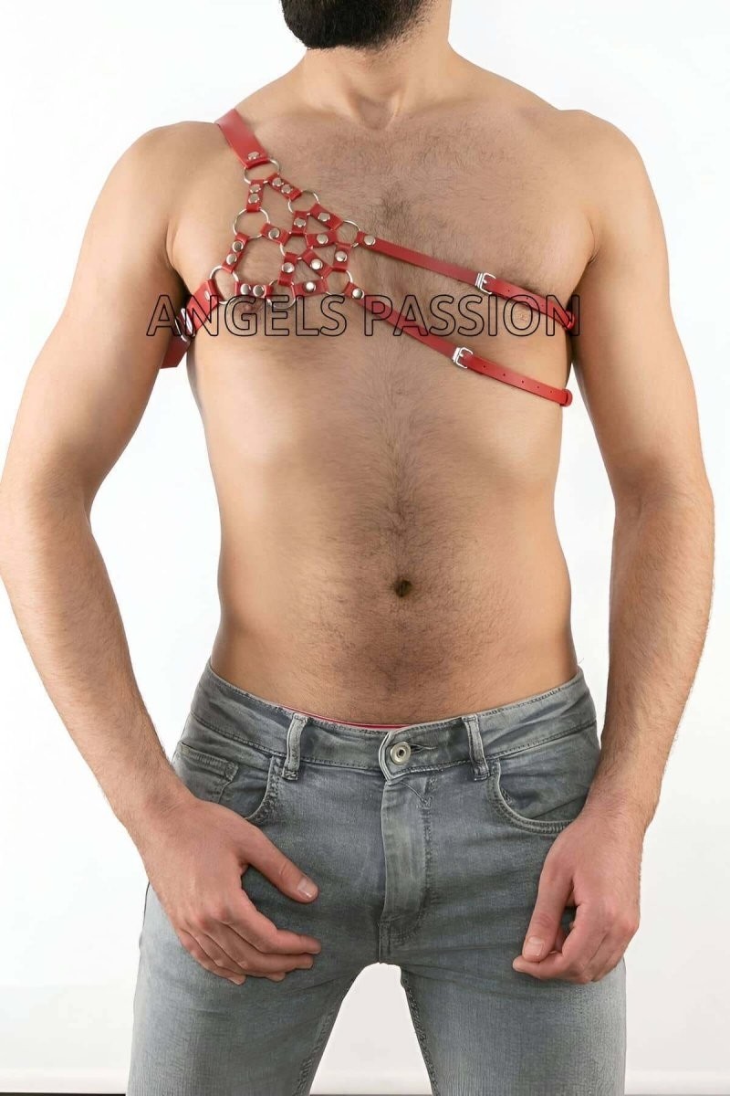 Beruflic Erkek Deri Omuz Harness, Tek Omuz Harness - BRFM14 Under Moda görsel 2