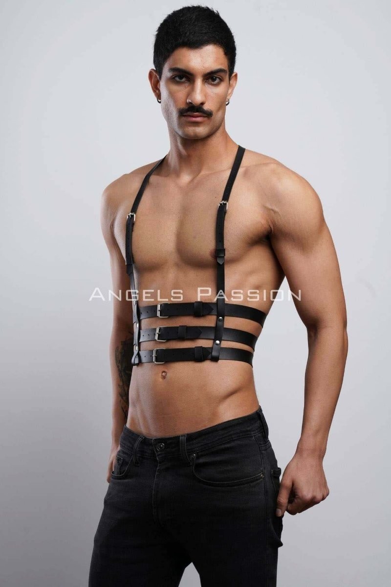 Beruflic Erkek Clubwear, Deri Party Giyim, Techno Clubwear - BRFM17 Under Moda görsel 2