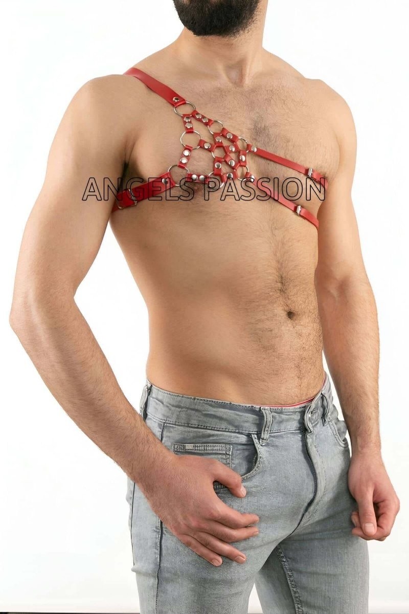 Beruflic Erkek Deri Omuz Harness, Tek Omuz Harness - BRFM14 Under Moda görsel 4