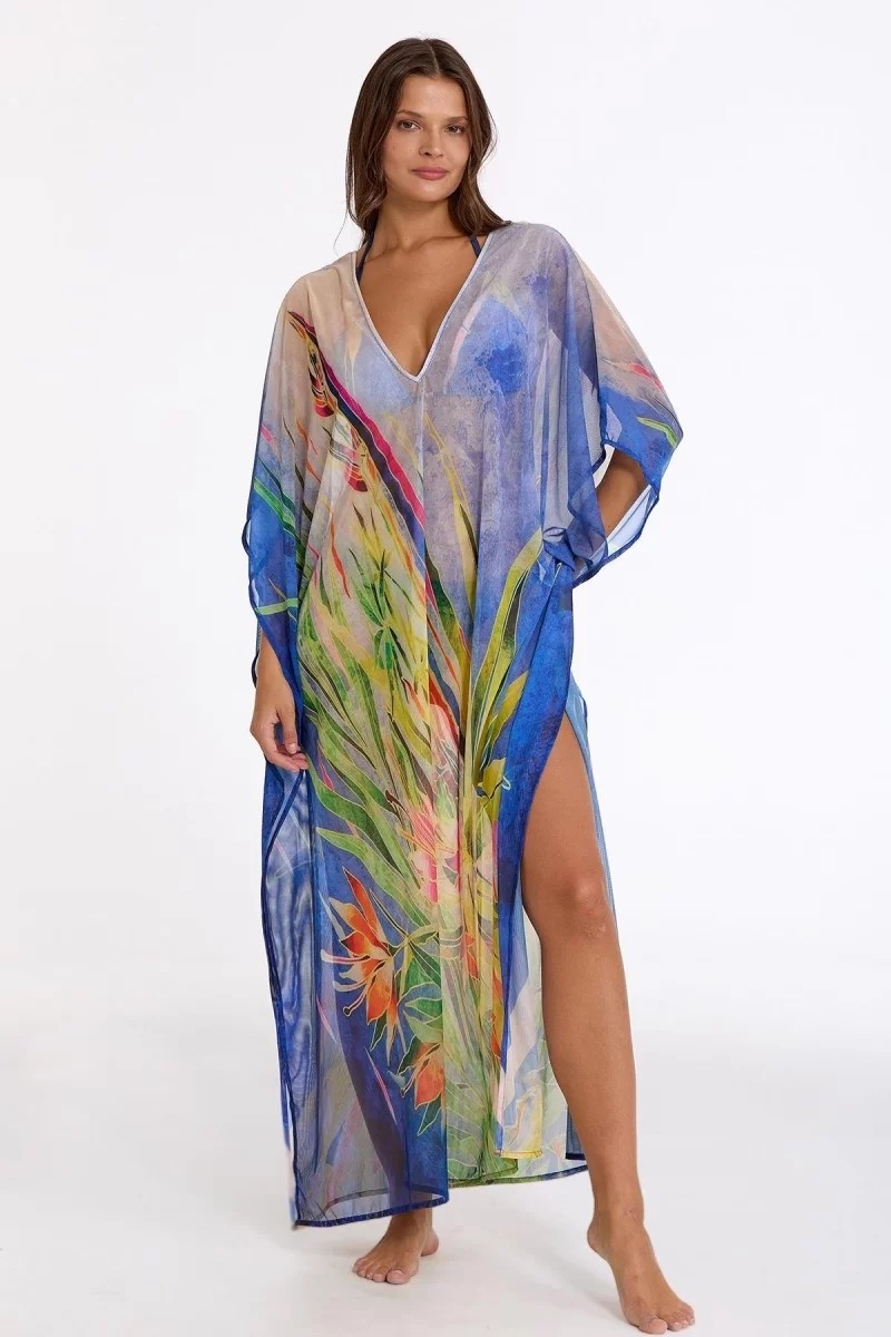 Melonika Argento 2083-3044 Kadın Uzun Kaftan görsel 2