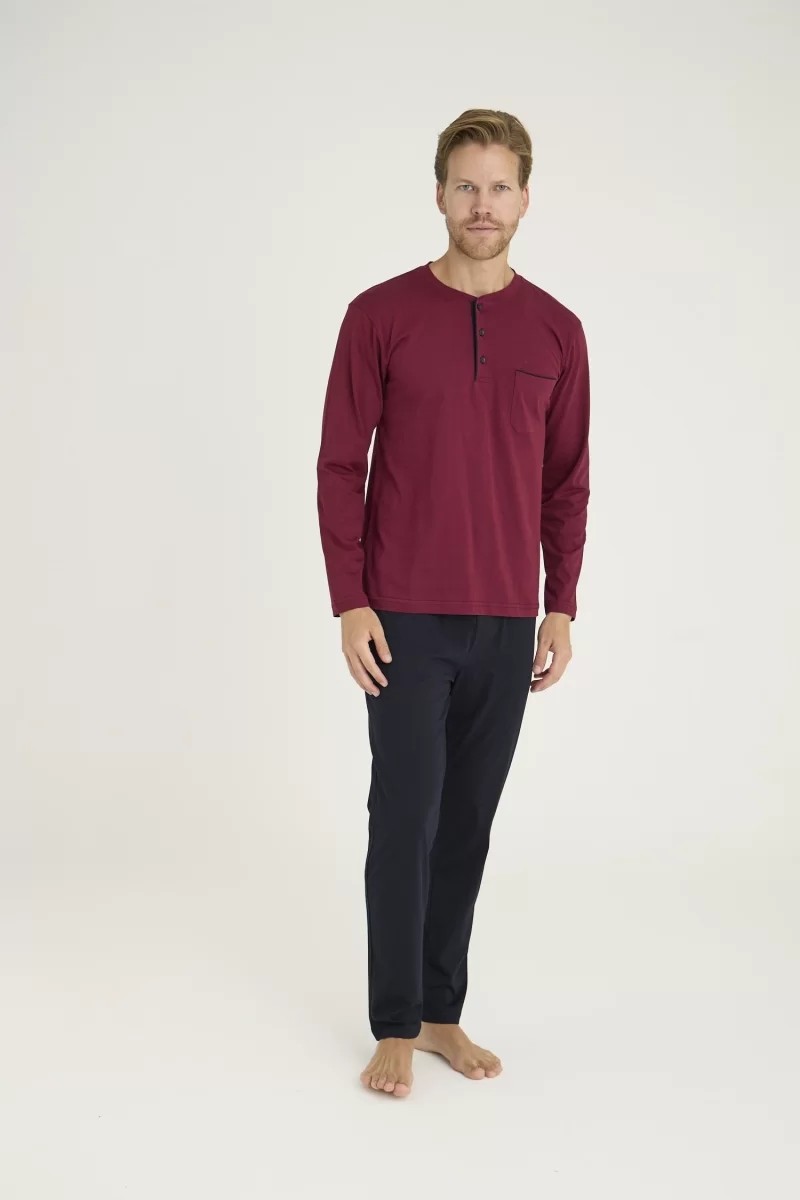 Melonika 9250 Erkek Midi Yaka Pijama Takım