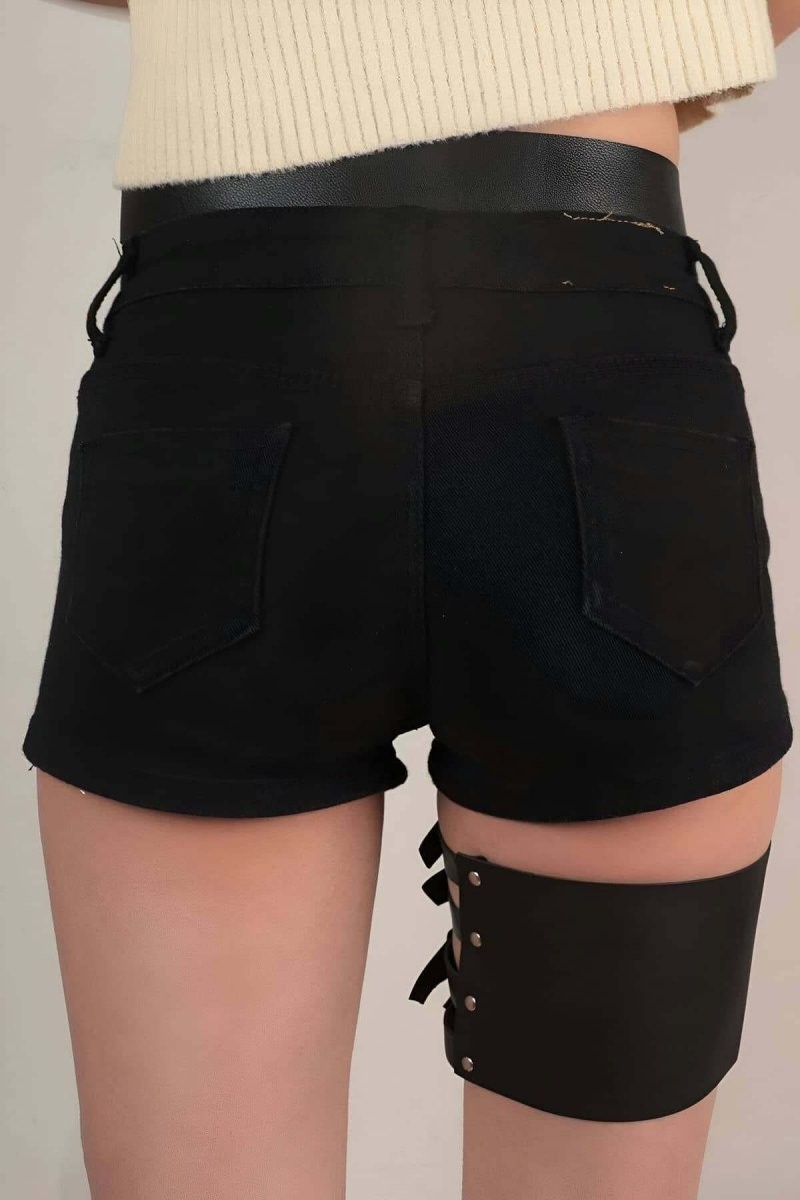 Esranın Dünyası Seksi Deri Jartiyer Aksesuarı - BRF1173 görsel 5