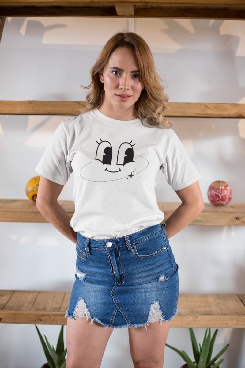 Fantastik Store Unisex Erkek/kadın Özel Baskılı Modern Fit %100 Pamuk Bisiklet Yaka T-Shirt görsel 2