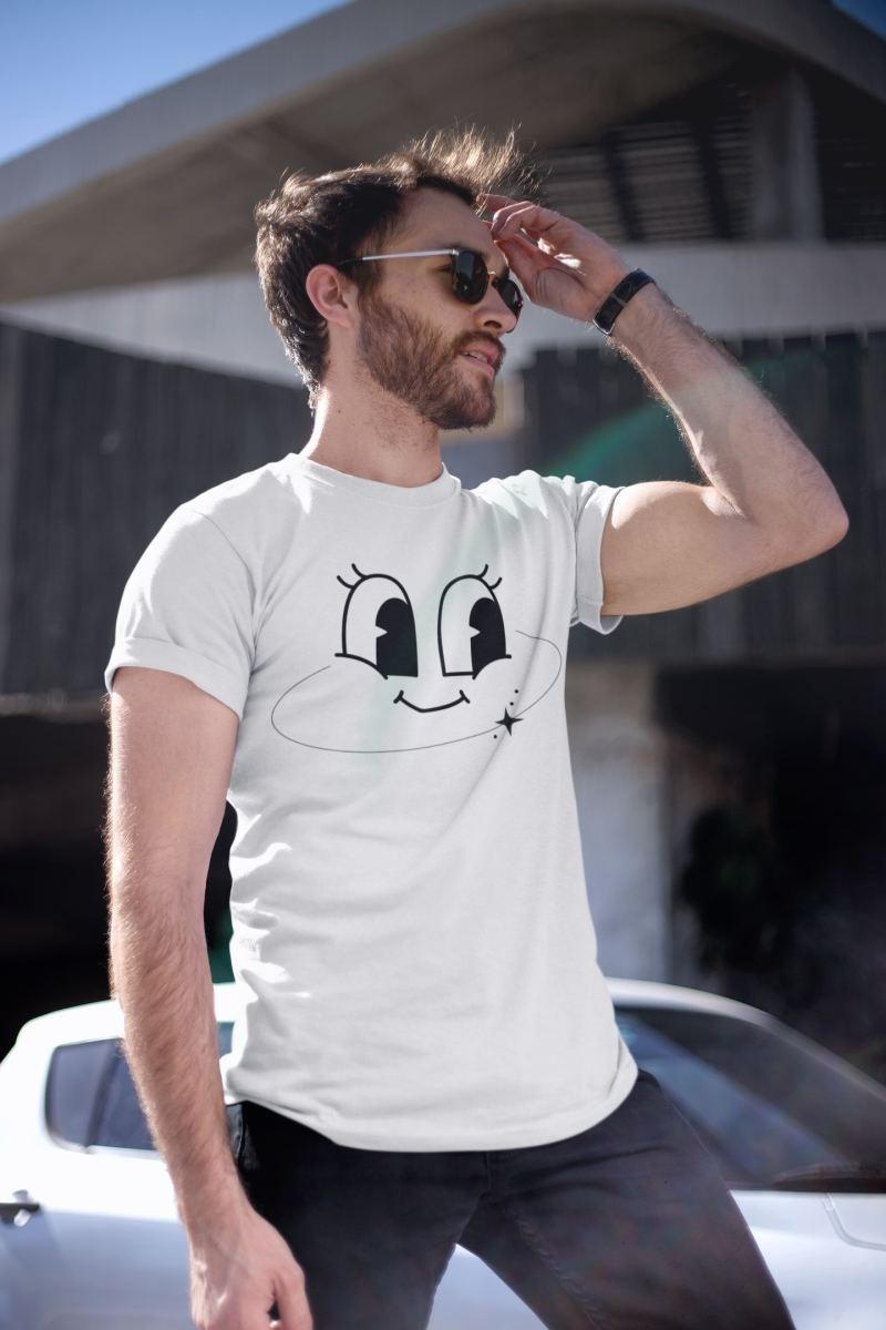 Fantastik Store Unisex Erkek/kadın Özel Baskılı Modern Fit %100 Pamuk Bisiklet Yaka T-Shirt görsel 4