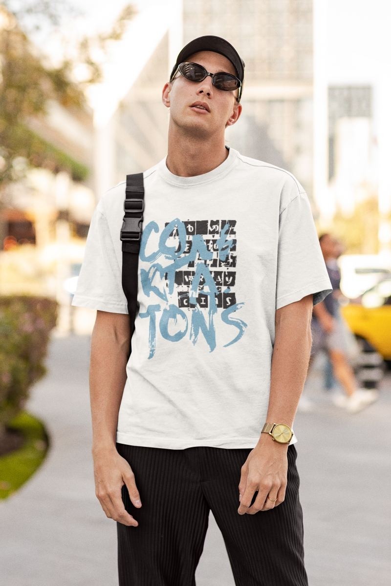 Fantastik Store Erkek Özel Baskılı Modern Fit %100 Pamuk Bisiklet Yaka T-Shirt