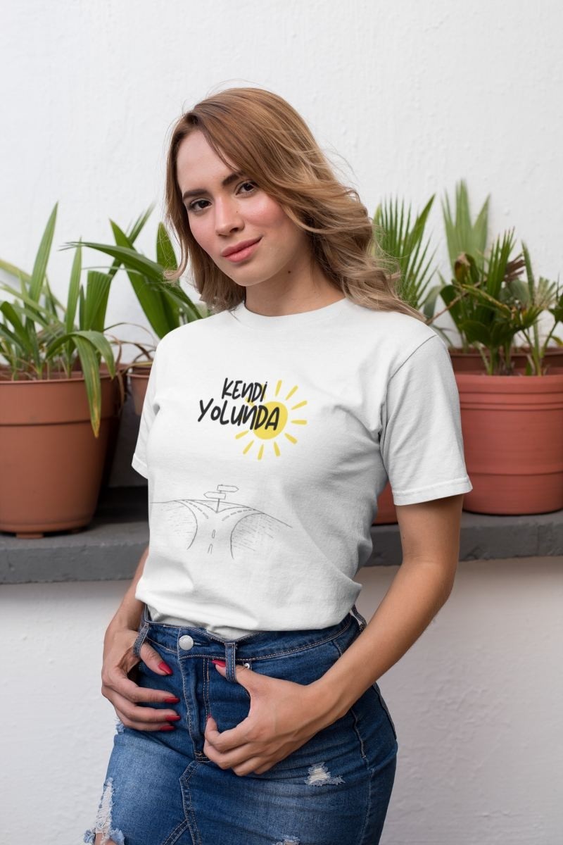 Fantastik Store Unisex Erkek/kadın Özel Baskılı Modern Fit %100 Pamuk Bisiklet Yaka T-Shirt görsel 2