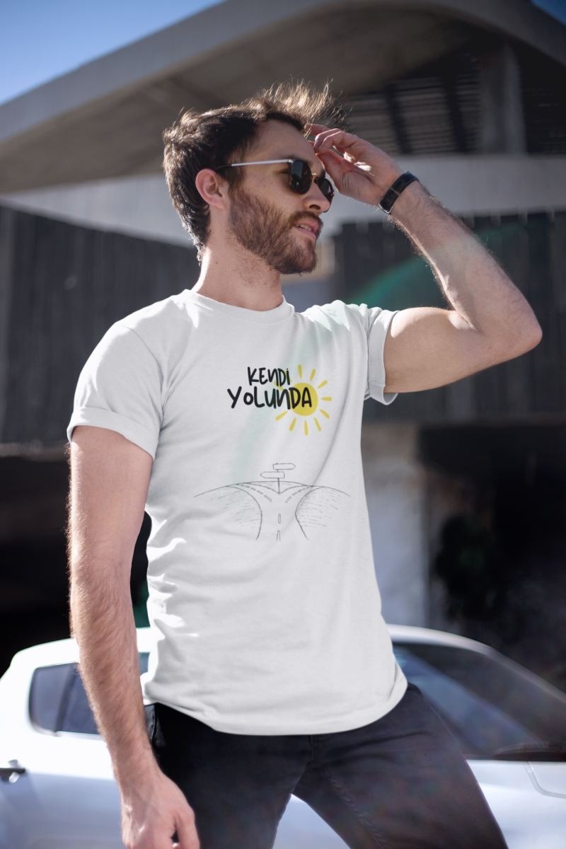 Fantastik Store Unisex Erkek/kadın Özel Baskılı Modern Fit %100 Pamuk Bisiklet Yaka T-Shirt görsel 3