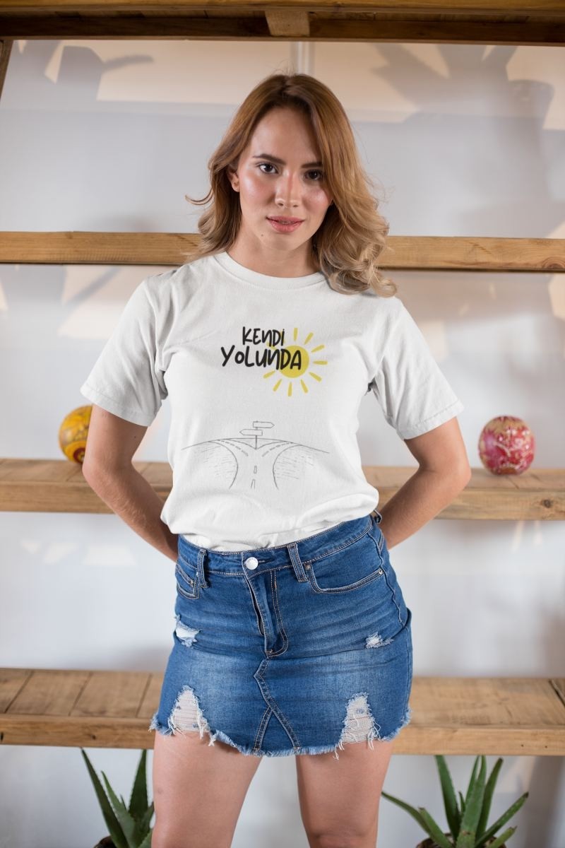 Fantastik Store Unisex Erkek/kadın Özel Baskılı Modern Fit %100 Pamuk Bisiklet Yaka T-Shirt görsel 6